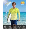 image:imageRoadbox Mens UPF 50 Swim Shirts Long Sleeve UV Sun Protection Rash Guard Quick Dry SPF TShirt for Beach Surfing FishingBright Yellow