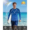 image:imageRoadbox Mens UPF 50 Swim Shirts Long Sleeve UV Sun Protection Rash Guard Quick Dry SPF TShirt for Beach Surfing FishingDark Blue