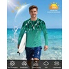 image:imageRoadbox Mens UPF 50 Swim Shirts Long Sleeve UV Sun Protection Rash Guard Quick Dry SPF TShirt for Beach Surfing FishingGreen