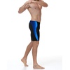 image:imageRoadbox Swim Jammers for Men Athletic Swimsuit for Training Racing Quick Dry Endurance Competitive Swimming Shorts UPF 50BlackBlue