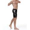 image:imageRoadbox Swim Jammers for Men Athletic Swimsuit for Training Racing Quick Dry Endurance Competitive Swimming Shorts UPF 50BlackShark
