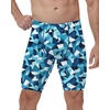 image:imageRoadbox Swim Jammers for Men Athletic Swimsuit for Training Racing Quick Dry Endurance Competitive Swimming Shorts UPF 50Colorblock  Blue