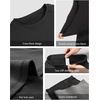 image:imageRoadbox Thermal Underwear for Men Fleece Lined Long Johns Base Layer Ski Thermals Top and Bottom SetA01black
