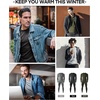 image:imageRoadbox Thermal Underwear for Men Fleece Lined Long Johns Base Layer Ski Thermals Top and Bottom SetA01black
