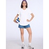 image:imageRoadbox Womens UPF 50 Sun Protection Shirts Moisture Wicking Short Sleeve Rash Guard Athletic Running Workout TopsA03 White