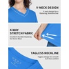 image:imageRoadbox Womens UPF 50 Sun Protection Shirts Moisture Wicking Short Sleeve Rash Guard Athletic Running Workout TopsA04 Blue