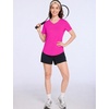 image:imageRoadbox Womens UPF 50 Sun Protection Shirts Moisture Wicking Short Sleeve Rash Guard Athletic Running Workout TopsA10 Light Red