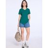 image:imageRoadbox Womens UPF 50 Sun Protection Shirts Moisture Wicking Short Sleeve Rash Guard Athletic Running Workout TopsA13 Light Green