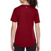image:imageRoadbox Womens Workout Tops Short Sleeve UPF 50 Sun Protection Shirts Quick Dry Athletic Gym Running Hiking Tee ShirtB08 Dark Red