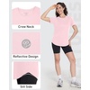 image:imageRoadbox Womens Workout Tops Short Sleeve UPF 50 Sun Protection Shirts Quick Dry Athletic Gym Running Hiking Tee ShirtB09 Light Pink
