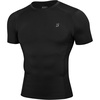 image:imageRoadbox Mens Compression Shirt Short Sleeve Athletic Workout Quick Dry Undershirts Cooling Base Layer for Running Gym02 Black