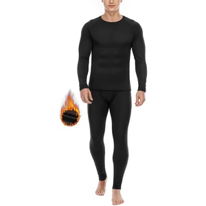 image:imageRoadbox Thermal Underwear for Men Fleece Lined Long Johns Base Layer Ski Thermals Top and Bottom SetA01black