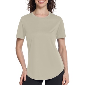 image:imageRoadbox Womens Workout Tops Short Sleeve UPF 50 Sun Protection Shirts Quick Dry Athletic Gym Running Hiking Tee ShirtB06 Off White