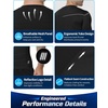 image:imageRoadbox Mens Compression Shirt Short Sleeve Athletic T Shirts Quick Dry Slim Base Layer Undershirt for Gym Sports WorkoutBlack