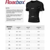 image:imageRoadbox Mens Compression Shirt Short Sleeve Athletic T Shirts Quick Dry Slim Base Layer Undershirt for Gym Sports WorkoutBlack
