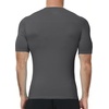 image:imageRoadbox Mens Compression Shirt Short Sleeve Athletic T Shirts Quick Dry Slim Base Layer Undershirt for Gym Sports WorkoutLight Gray