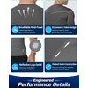image:imageRoadbox Mens Compression Shirt Short Sleeve Athletic T Shirts Quick Dry Slim Base Layer Undershirt for Gym Sports WorkoutLight Gray