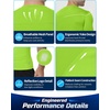 image:imageRoadbox Mens Compression Shirt Short Sleeve Athletic T Shirts Quick Dry Slim Base Layer Undershirt for Gym Sports WorkoutLime Green