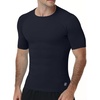 image:imageRoadbox Mens Compression Shirt Short Sleeve Athletic T Shirts Quick Dry Slim Base Layer Undershirt for Gym Sports WorkoutNavy Blue