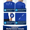 image:imageRoadbox Mens Compression Shirt Short Sleeve Athletic T Shirts Quick Dry Slim Base Layer Undershirt for Gym Sports WorkoutRoyal Blue