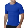 image:imageRoadbox Mens Compression Shirt Short Sleeve Athletic T Shirts Quick Dry Slim Base Layer Undershirt for Gym Sports WorkoutRoyal Blue