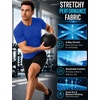 image:imageRoadbox Mens Compression Shirt Short Sleeve Athletic T Shirts Quick Dry Slim Base Layer Undershirt for Gym Sports WorkoutRoyal Blue