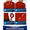 image:imageRoadbox Mens Compression Shirt Short Sleeve Athletic T Shirts Quick Dry Slim Base Layer Undershirt for Gym Sports WorkoutTomato Red