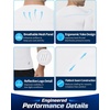 image:imageRoadbox Mens Compression Shirt Short Sleeve Athletic T Shirts Quick Dry Slim Base Layer Undershirt for Gym Sports WorkoutWhite