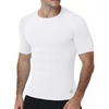 image:imageRoadbox Mens Compression Shirt Short Sleeve Athletic T Shirts Quick Dry Slim Base Layer Undershirt for Gym Sports WorkoutWhite