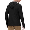 image:imageRoadbox Mens UPF 50 Long Sleeve Sun Hoodie Fishing Shirts for Men UV Protection Hooded for Hiking Running Workout Black