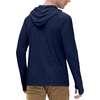 image:imageRoadbox Mens UPF 50 Long Sleeve Sun Hoodie Fishing Shirts for Men UV Protection Hooded for Hiking Running Workout Dark Blue