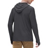 image:imageRoadbox Mens UPF 50 Long Sleeve Sun Hoodie Fishing Shirts for Men UV Protection Hooded for Hiking Running Workout Dark Gray