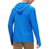 image:imageRoadbox Mens UPF 50 Long Sleeve Sun Hoodie Fishing Shirts for Men UV Protection Hooded for Hiking Running Workout Lake Blue