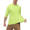 image:imageRoadbox Mens UPF 50 Long Sleeve Sun Hoodie Fishing Shirts for Men UV Protection Hooded for Hiking Running Workout Lemon Yellow
