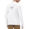 image:imageRoadbox Mens UPF 50 Long Sleeve Sun Hoodie Fishing Shirts for Men UV Protection Hooded for Hiking Running Workout White