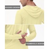 image:imageRoadbox Mens UPF 50 Long Sleeve Sun Hoodie Fishing Shirts for Men UV Protection Hooded for Hiking Running Workout Yellow
