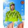 image:imageRoadbox UPF 50 Fishing Shirts for Men Long Sleeve UV Sun Protection Lightweight Rash Guard Hoodie for Hiking WorkoutLime Green Fish