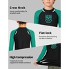 image:imageRoadbox Boys BJJ Rash Guard Long Sleeve Kids Youth Jiu Jitsu No Gi Compression Shirt for Training MMA Wrestling Boxing Swim