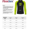 image:imageRoadbox Boys BJJ Rash Guard Long Sleeve Kids Youth Jiu Jitsu No Gi Compression Shirt for Training MMA Wrestling Boxing SwimBlack With Green