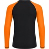 image:imageRoadbox Boys BJJ Rash Guard Long Sleeve Kids Youth Jiu Jitsu No Gi Compression Shirt for Training MMA Wrestling Boxing SwimBlack With Orange