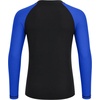 image:imageRoadbox Boys BJJ Rash Guard Long Sleeve Kids Youth Jiu Jitsu No Gi Compression Shirt for Training MMA Wrestling Boxing SwimBlack With Royal Blue