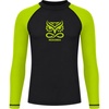 image:imageRoadbox Boys BJJ Rash Guard Long Sleeve Kids Youth Jiu Jitsu No Gi Compression Shirt for Training MMA Wrestling Boxing SwimBlack With Green