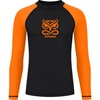 image:imageRoadbox Boys BJJ Rash Guard Long Sleeve Kids Youth Jiu Jitsu No Gi Compression Shirt for Training MMA Wrestling Boxing SwimBlack With Orange