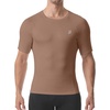image:imageRoadbox Compression Shirt Men Short Sleeve Cool Dry Base Layer Athletic Undershirts Workout TShirt for Sports Gym RunningCamel Pink