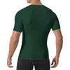 image:imageRoadbox Compression Shirt Men Short Sleeve Cool Dry Base Layer Athletic Undershirts Workout TShirt for Sports Gym RunningDark Green