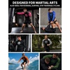 image:imageRoadbox Mens BJJ Rash Guard Long Sleeve UPF 50 Jiu Jitsu Compression Base Layer Shirts for MMA No Gi Surfing Swim09 Black With Hot Pink