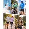 image:imageRoadbox Mens UPF 50 Sun Hoodie Long Sleeve UV Protection Fishing Hiking Shirts 14 Zip Hooded Lightweight Rash Guard