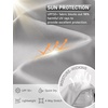 image:imageRoadbox Mens UPF 50 Sun Hoodie Long Sleeve UV Protection Fishing Hiking Shirts 14 Zip Hooded Lightweight Rash Guard