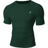 image:imageRoadbox Compression Shirt Men Short Sleeve Cool Dry Base Layer Athletic Undershirts Workout TShirt for Sports Gym RunningDark Green