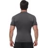 image:imageRoadbox Compression Shirt Men Mock Turtleneck Short Sleeve Workout T Shirts Cool Dry Athletic Gym Sports Base Layer TopCement Gray